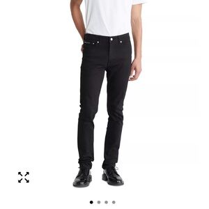 Calvin Klein Men's Skinny Stretch Jeans in Black W34 X L32